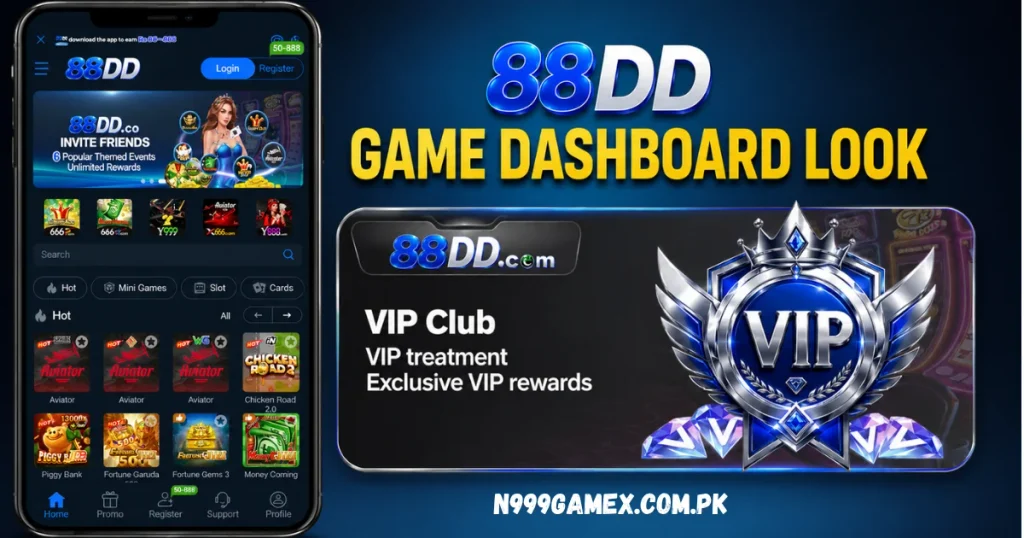 88 DD game dashboard