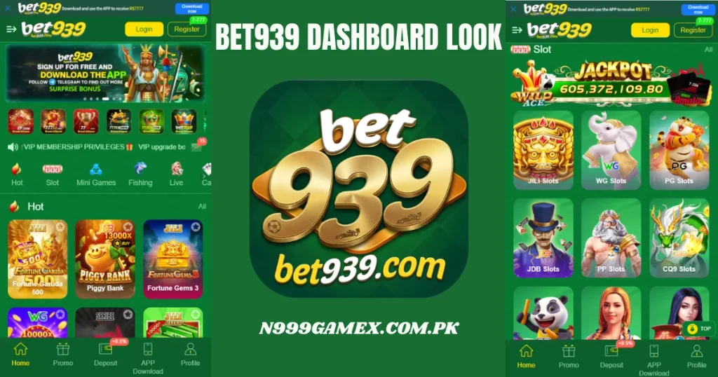 Bet939 game dashboard