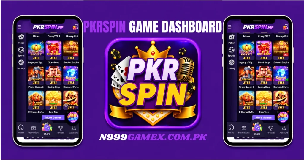 PKRSpin game Dashboard