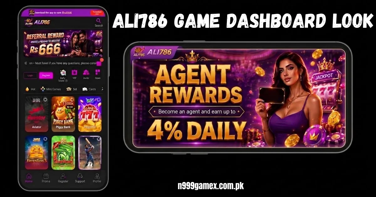 Ali 786 game dashboard
